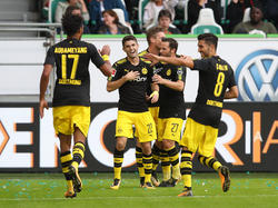 Borussia Dortmund hat sich souverän in Wolfsburg durchgesetzt