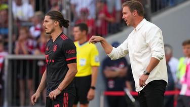 Marcel Sabitzer (l.) zeigt sich formstark beim FC Bayern
