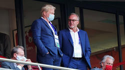 Oliver Kahn (l.) beerbt Karl-Heinz Rummenigge beim FC Bayern