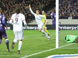 Zlatan Ibrahimovic celebrando su gol decisivo en Toulouse. (Foto: Imago)