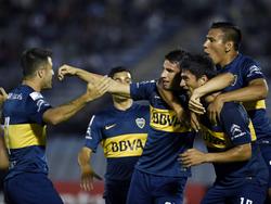 Los futbolistas de Boca Juniors celebran uno de los tantos de su compañero Calleri. (Foto: Imago)