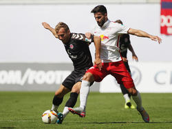 Das Hinspiel gewann St. Pauli in Leipzig mit 1:0