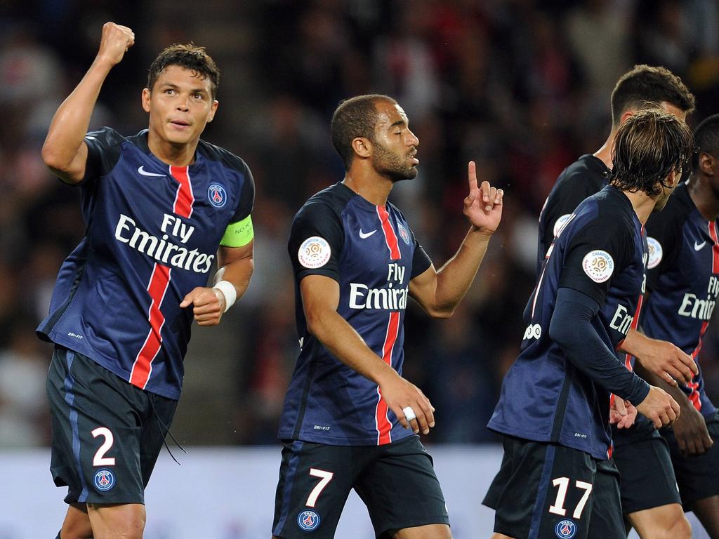 Los futbolistas del Paris Saint-Germain celebran un gol. (Foto: Getty)