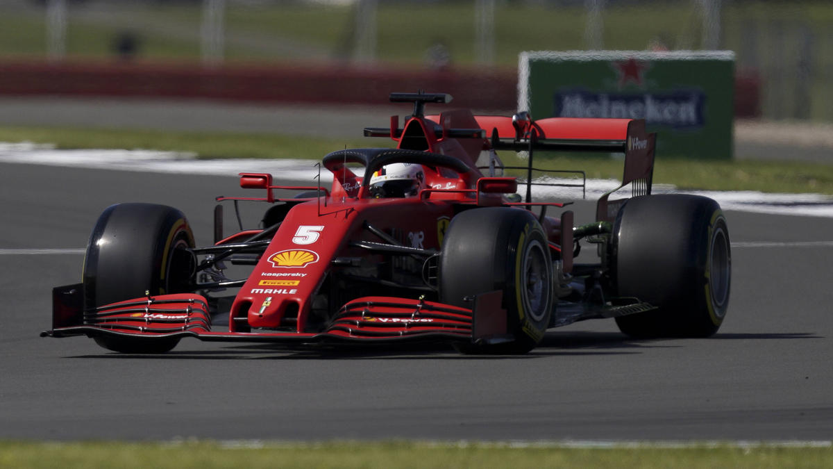 Vettels' Ferrari hatte einen defekten Luftladekühler Vettels' Ferrari hatte einen defekten Luftladekühler