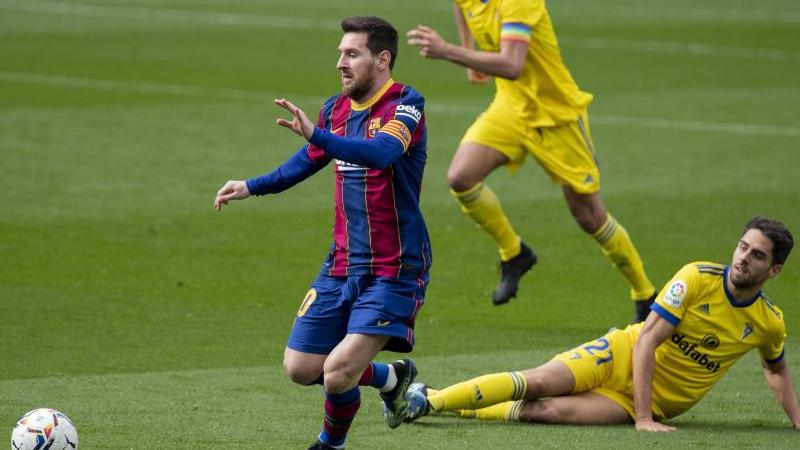 Messi sólo pudo anotar desde el punto de penalti.