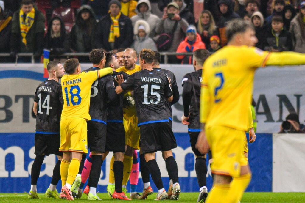 Das Spiel Rumänien gegen Kosovo wurde vorzeitig beendet Das Spiel Rumänien gegen Kosovo wurde vorzeitig beendet