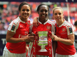 Die Ladies des FC Arsenal haben 2016 den Pokalsieg errungen. (14.05.2016)