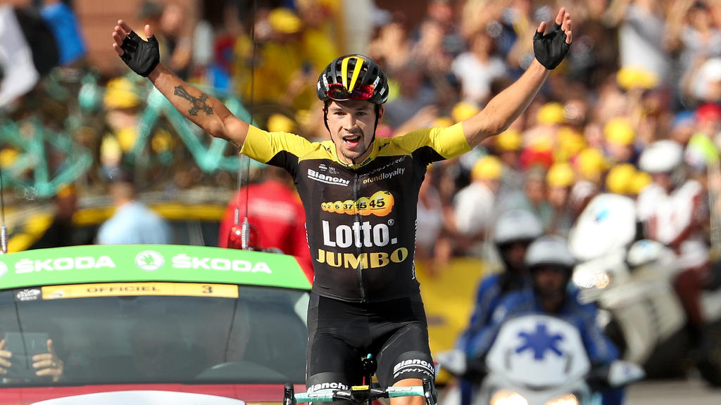 Primoz Roglic (hier bei der Tour de France) will beim Giro weiter für Furore sorgen Primoz Roglic (hier bei der Tour de France) will beim Giro weiter für Furore sorgen