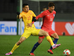 Dämpfer für Südkorea (in rot) bei der Ostasienmeisterschaft