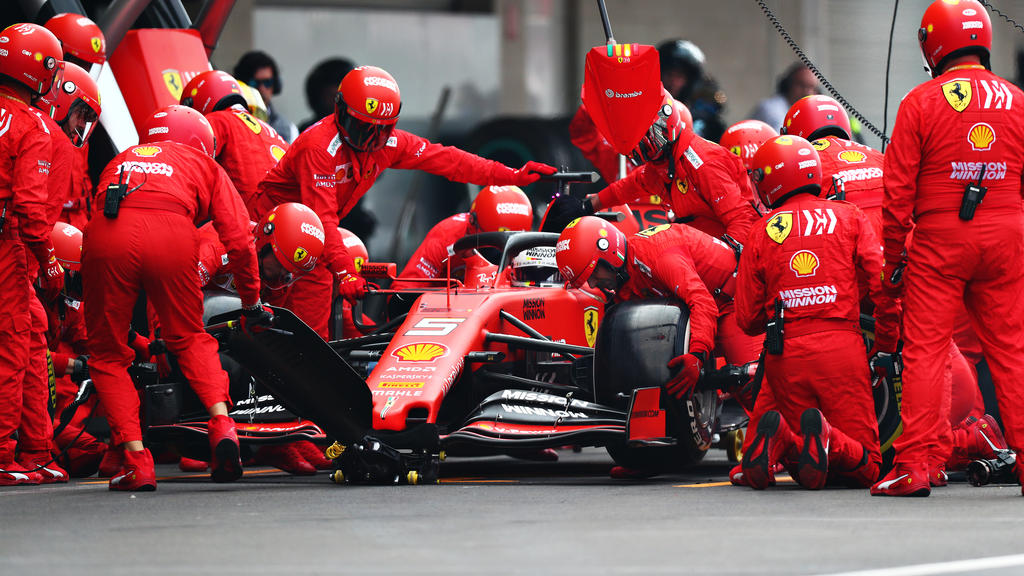 Teile von Sebastian Vettels Ferrari wurden konfisziert Teile von Sebastian Vettels Ferrari wurden konfisziert