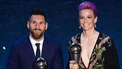 Die Favoriten: Lionel Messi (l.) und Megan Rapinoe (r.)