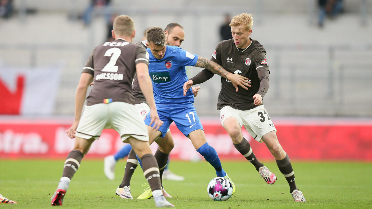 Dem FC St. Pauli gelang ein Heimsieg gegen den 1. FC Heidenheim Dem FC St. Pauli gelang ein Heimsieg gegen den 1. FC Heidenheim
