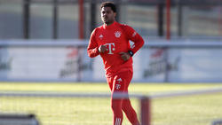 Serge Gnabry trainierte beim FC Bayern am Donnerstag erstmals wieder mit Ball am Fuß