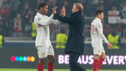 VfB-Coach Sebastian Hoeneß (r.) ermöglichte Jarzinho Malanga sein Champions-League-Debüt