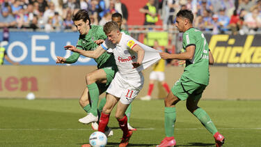 Alexander Bernhardsson gelang in der Rückrunde ein Tor und eine Vorlage gegen Gladbach