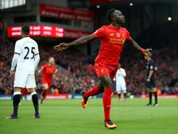 Sadio Mané bejubelt seinen Treffer für Liverpool im Spiel gegen Watford (06.11.16).