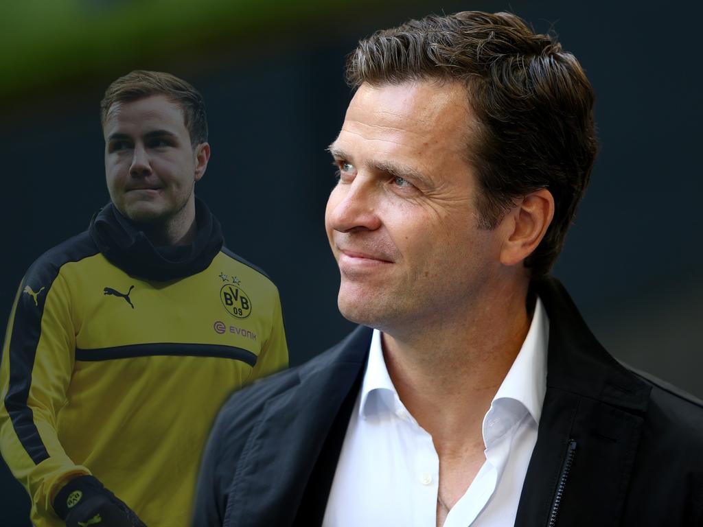 Oliver Bierhoff (r.) glaub an die Qualitäten von Mario Götze Oliver Bierhoff (r.) glaub an die Qualitäten von Mario Götze