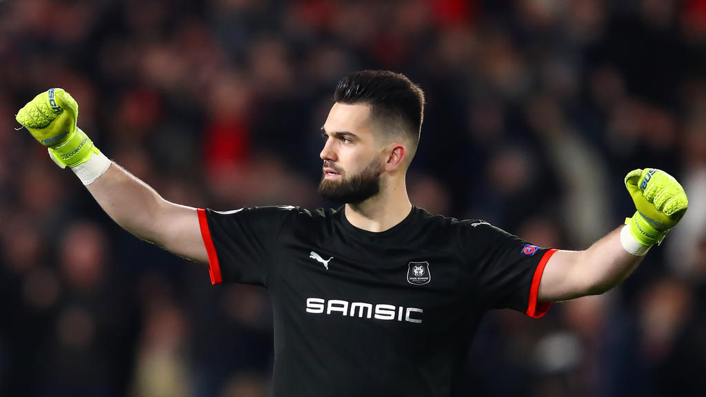 Koubek con el Rennes en la Ligue 1.