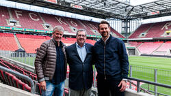 Friedhelm Funkel (l.) soll den 1. FC Köln zum Aufstieg führen