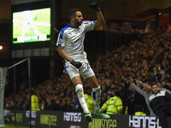 Riyad Mahrez, celebra un gol con el Leicester contra el Watford. (Foto: Getty)