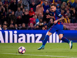 Paco Alcácer volvió a reencontrarse con el gol en el Camp Nou. (Foto: Getty)