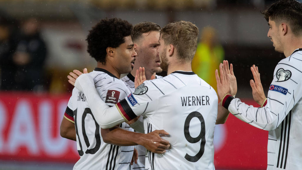 Timo Werner (M.) erzielte einen Doppelpack