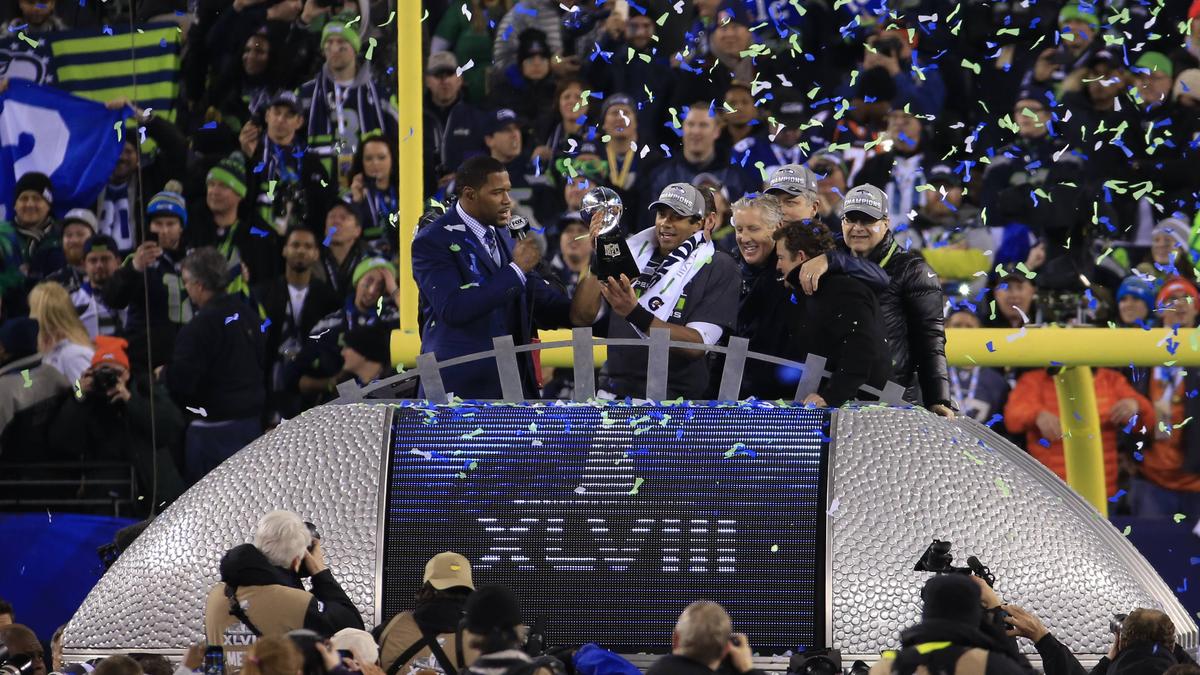 Die Seattle Seahawks feierten in der NFL im Februar 2014 ihren ersten Super-Bowl-Sieg