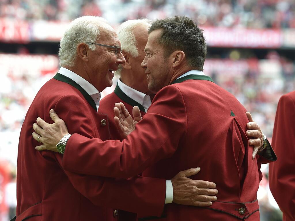 Die früheren Fußball-Weltmeister: Franz Beckenbauer (l) und Lothar Matthäus