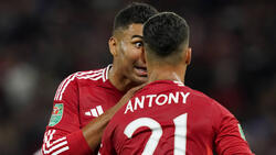 Casemiro (l.) und Antony haben angeblich keine Zukunft bei Manchester United