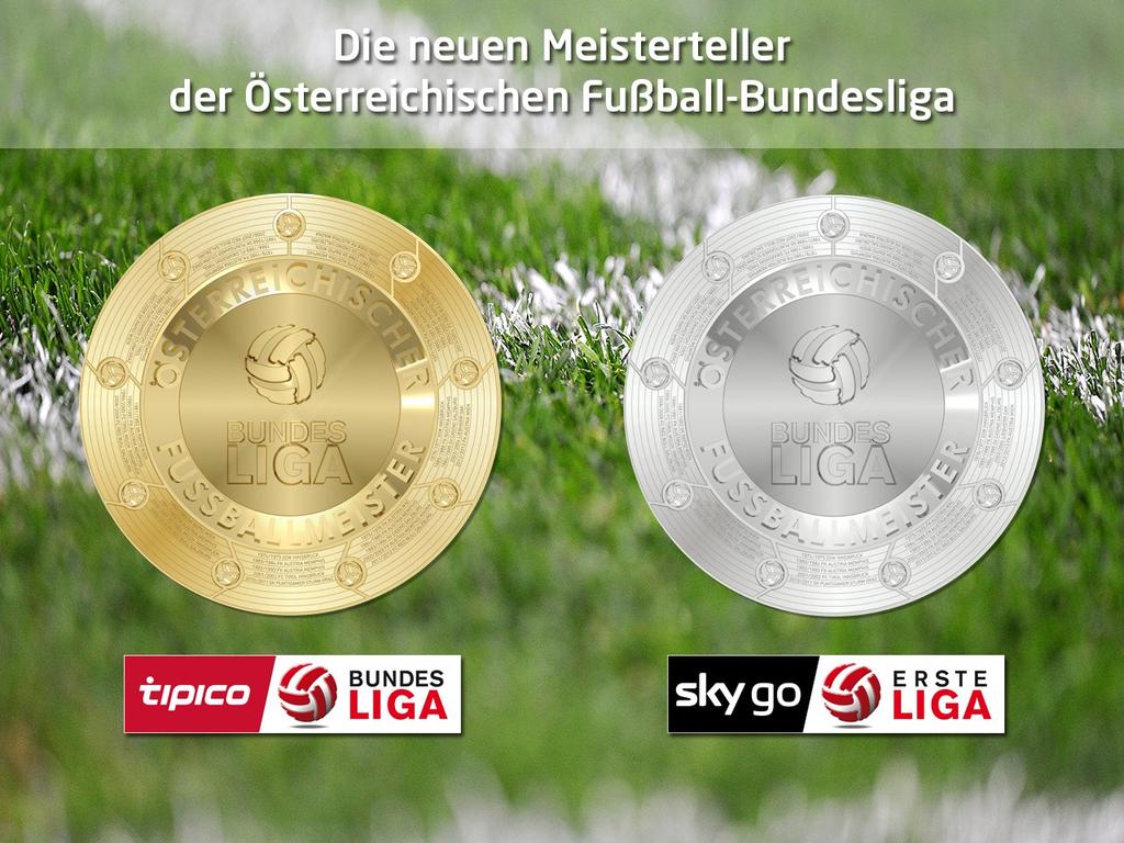 Neues Meistergeschirr für Bundesliga und Erste Liga
