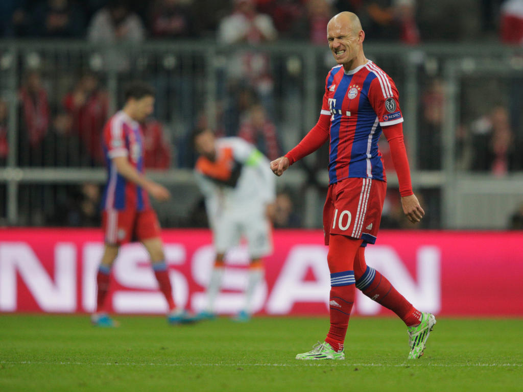 Arjen Robben könnte im Pokal gegen Dortmund für den FC Bayern München ein Blitz-Comeback feiern