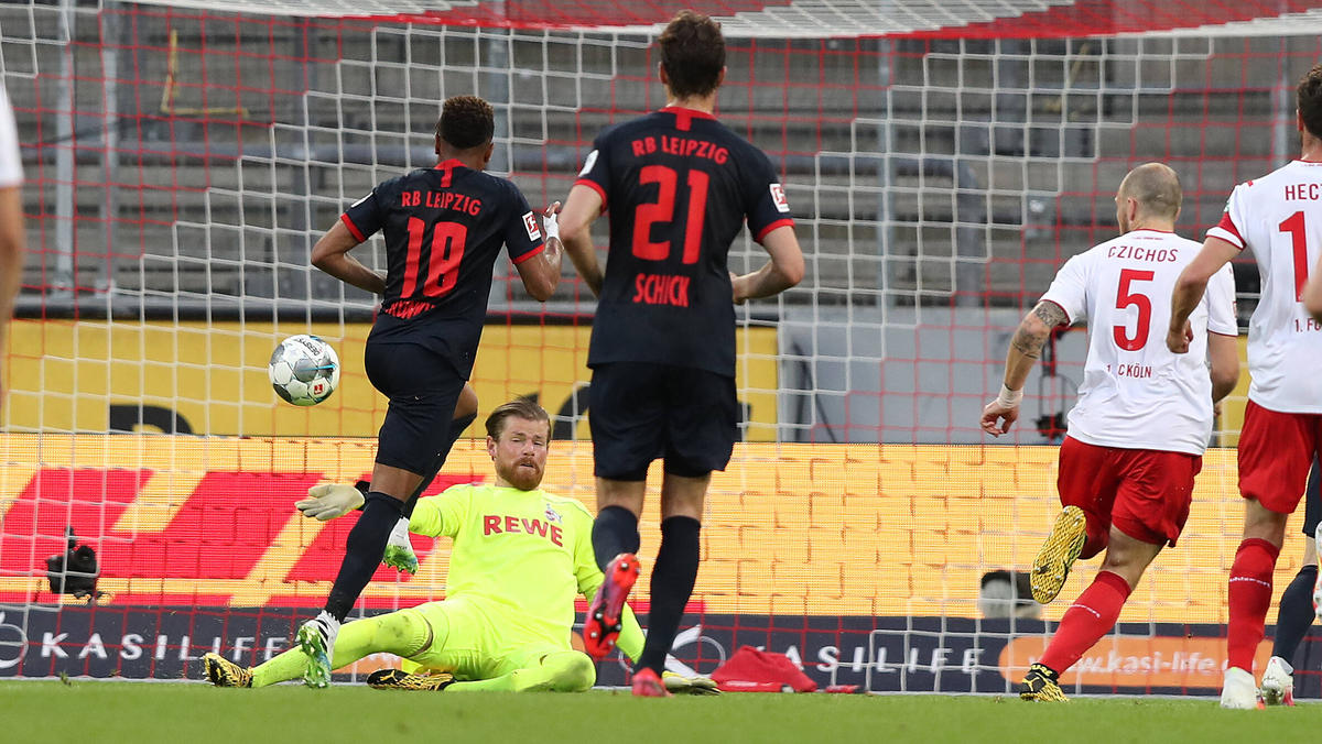 RB Leipzig nach Fußballfest beim 1. FC Köln zurück auf Rang drei