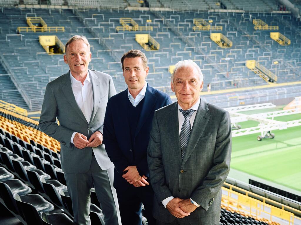 So vereint sieht man Hans-Joachim Watzke (l) und Reinhold Lunow (r) so gut wie nicht mehr So vereint sieht man Hans-Joachim Watzke (l) und Reinhold Lunow (r) so gut wie nicht mehr