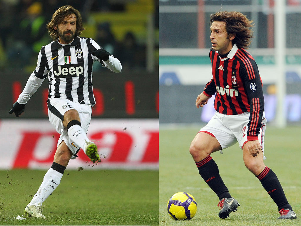 Pirlo jugó 10 años en el Milan y 4 temporadas con la Juve. (Foto: Getty)