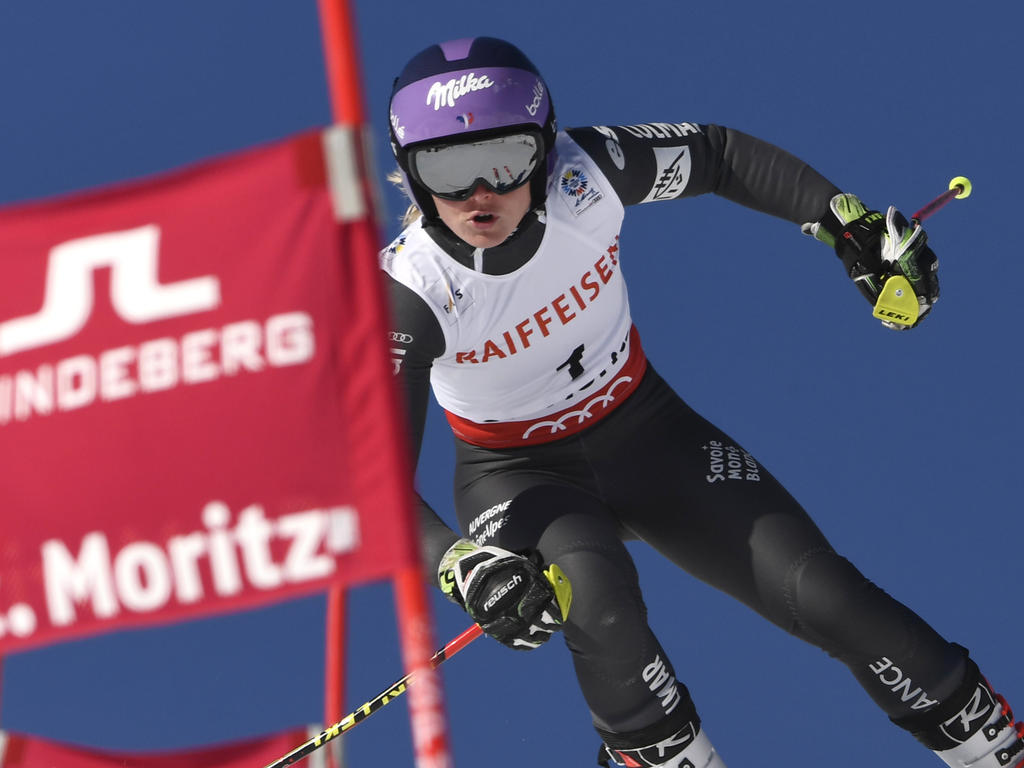 Tessa Worley fuhr in St. Moritz an die Spitze