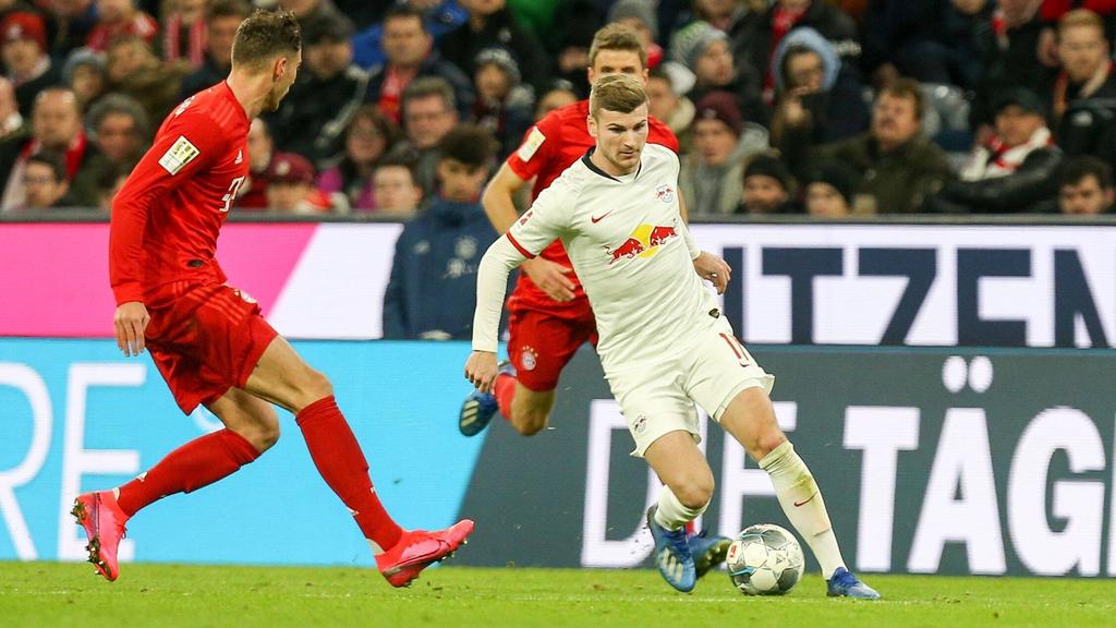 Timo Werner (M.) und Leon Goretzka landeten in dem Ranking weit vorne