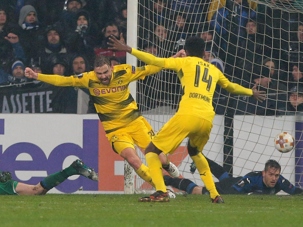 Borussia Dortmund setzte sich knapp gegen Atalanta Bergamo durch