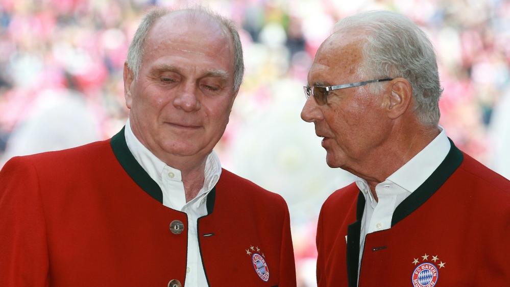 Wechsel ins Schauspielleben? Hoeneß (l.) und Beckenbauer
