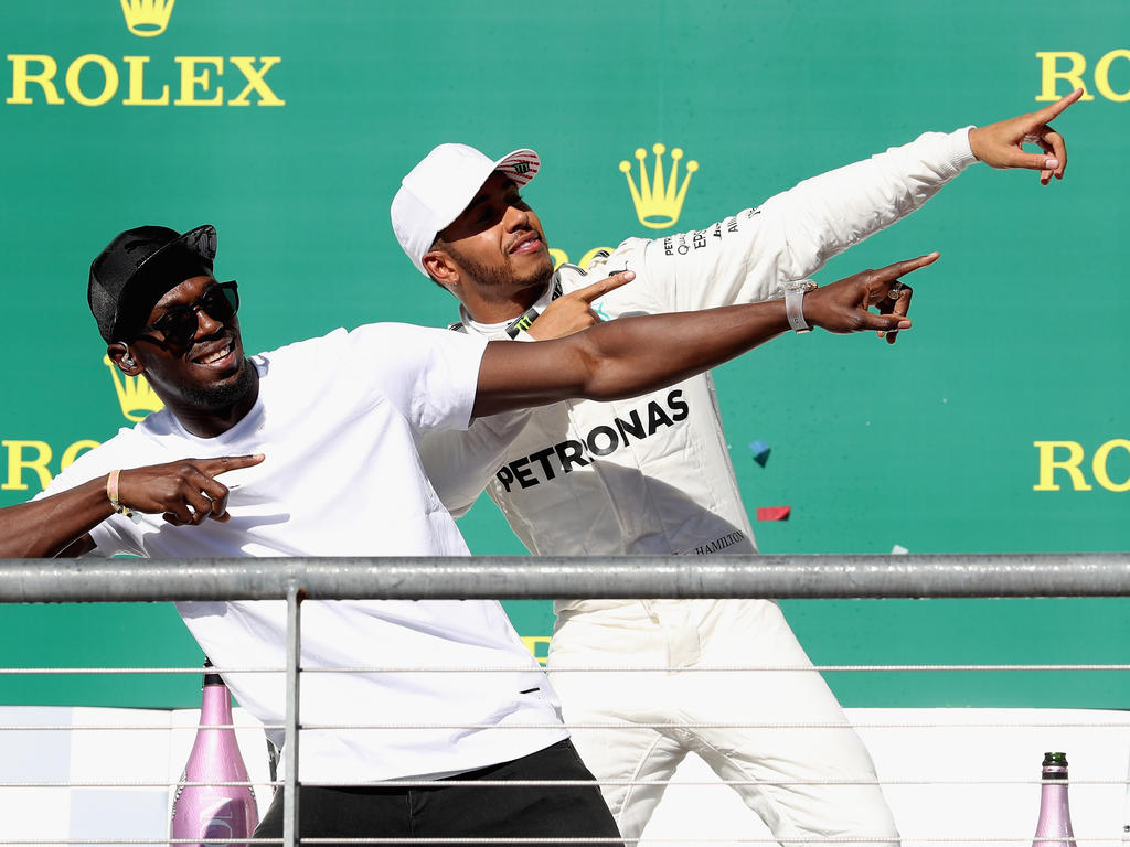 Bolt "blitzt" mit Hamilton