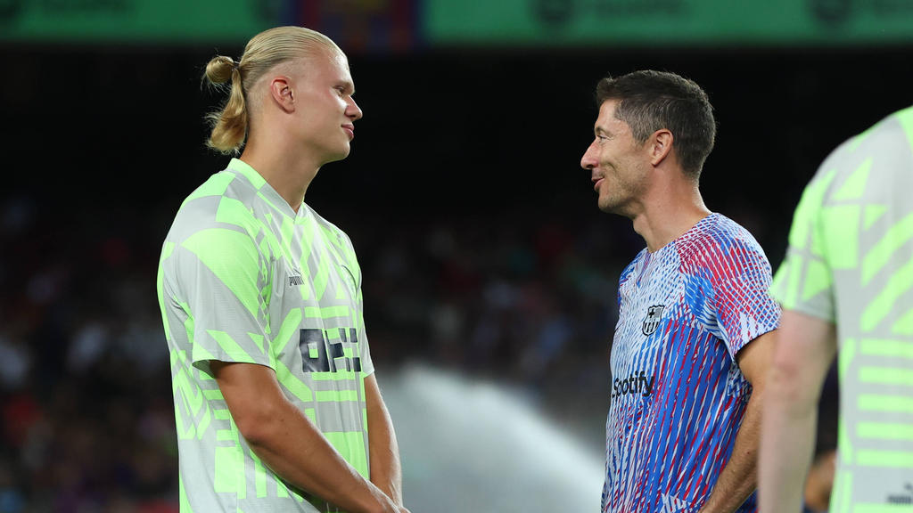Haaland und Lewandowski gehören zu den besten Stürmern der Welt Haaland und Lewandowski gehören zu den besten Stürmern der Welt