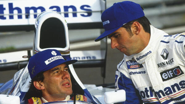 Ayrton Senna und Damon Hill waren 1994 für drei Rennen Teamkollegen Ayrton Senna und Damon Hill waren 1994 für drei Rennen Teamkollegen