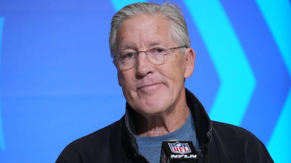 NFL-Headcoach Pete Carroll reagiert gelassen auf das Wilson-Gerücht