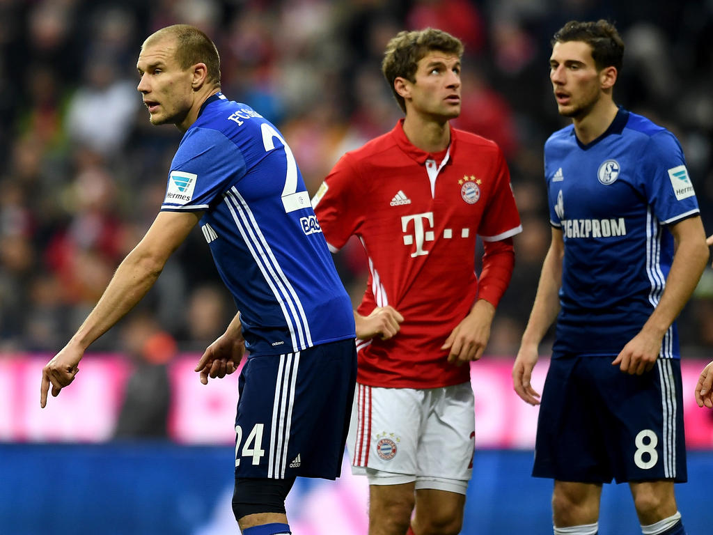 Schalkes Holger Badstuber (l.) musste gegen die Bayern vorzeitig vom Feld