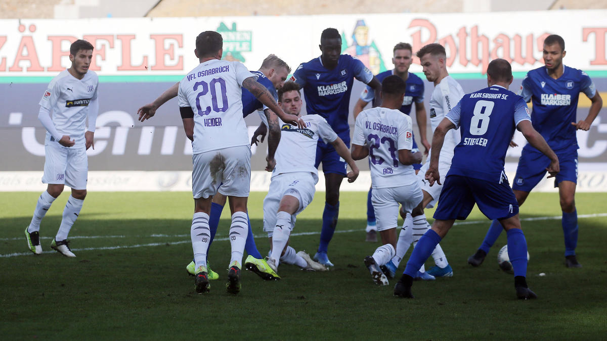 Kein Sieger im Duell zwischen dem KSC und dem VfL Osnabrück Kein Sieger im Duell zwischen dem KSC und dem VfL Osnabrück