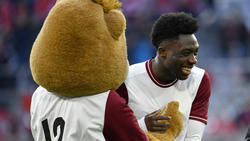 Alphonso Davies vom FC Bayern sorgt gerne für Unterhaltung