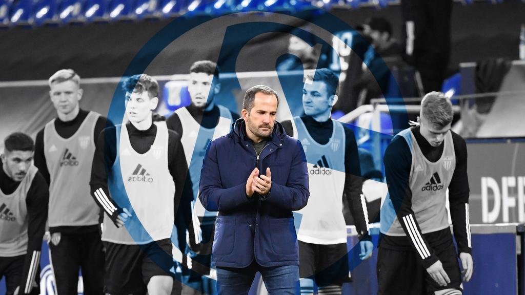 Manuel Baum und der FC Schalke 04 sind am Samstag zum Siegen verdammt Manuel Baum und der FC Schalke 04 sind am Samstag zum Siegen verdammt