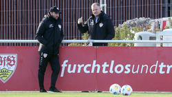 Fabian Wohlgemuth (r.) ist sein einem Jahr Sportdirektor beim VfB Stuttgart