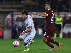 Fiorentinas Giuseppe Rossi (l.) steht vor einer Vertragsverlängerung