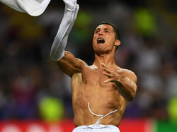Cristiano Ronaldo celebra su tanto, el que daba la Undécima al Madrid. (Foto: Getty)