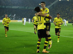 Ein Bild aus alten Zeiten: Pulisics auf Aubameyangs Arm